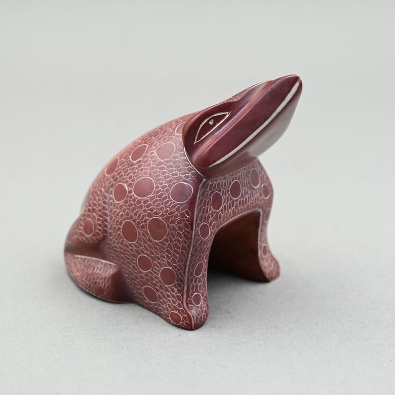 ソープストーン カエル【040124003】 | Makonde Art Museum SHOP