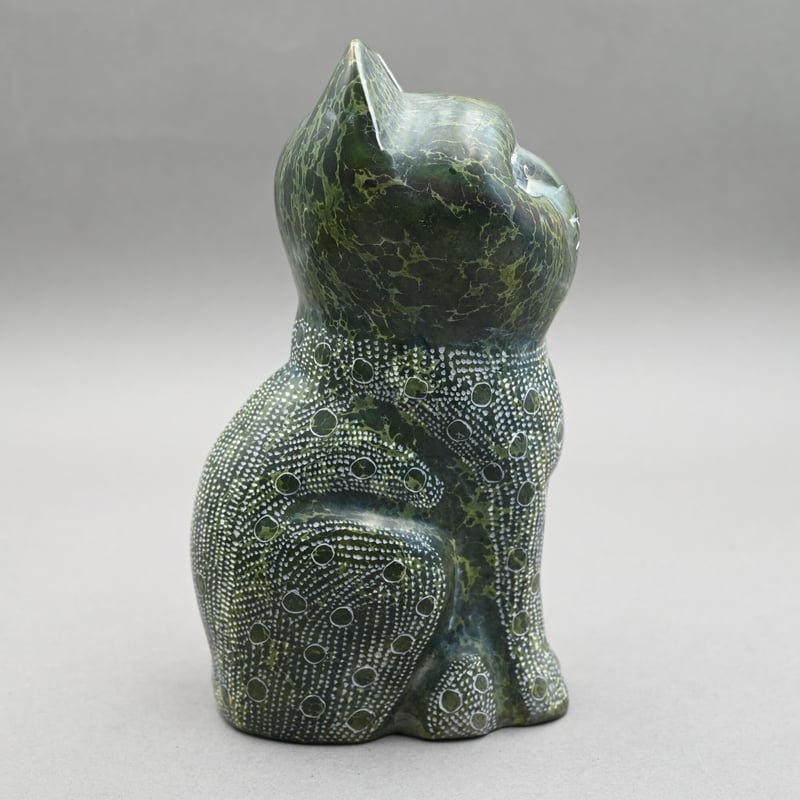 ソープストーン ネコ【040122002】 | Makonde Art Museum SHOP