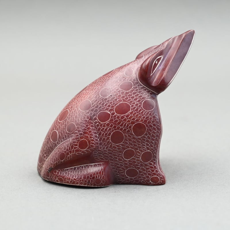 ソープストーン カエル【040124003】 | Makonde Art Museum SHOP