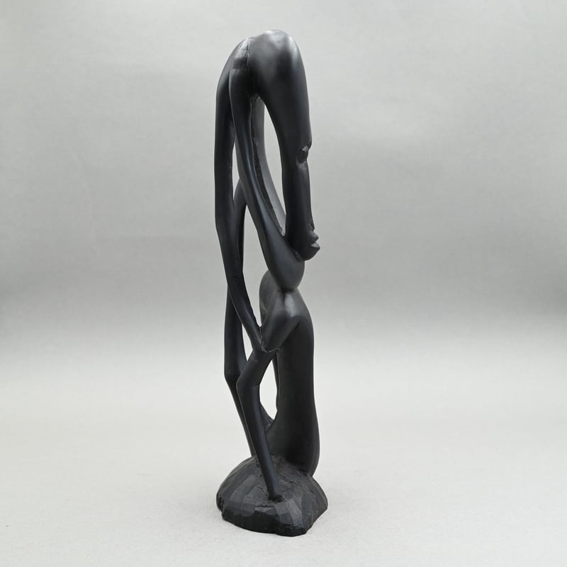 タンザニア マコンデ彫刻 シェタニ 高さ60㎝ ブラックウッド　プリミティブ マコンデ シェタニ【010111012】 | Makonde Art Museum SHOP