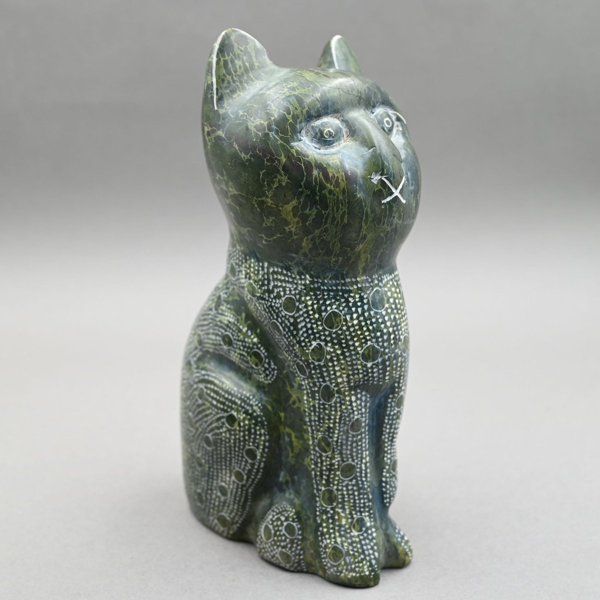ソープストーン ネコ【040122002】 | Makonde Art Museum SHOP