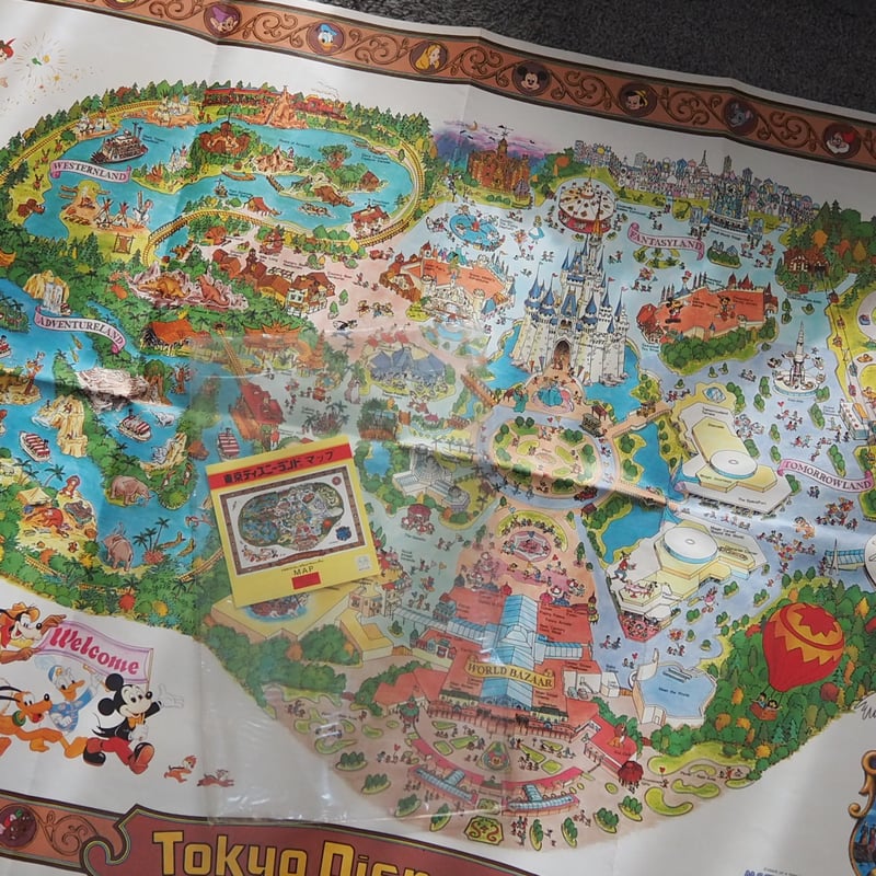 東京ディズニーランドマップ (ポスター) | コトリ書店