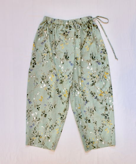 flower wrap pants