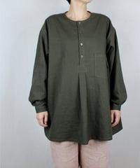 プルオーバーミリタリーシャツ(olive)