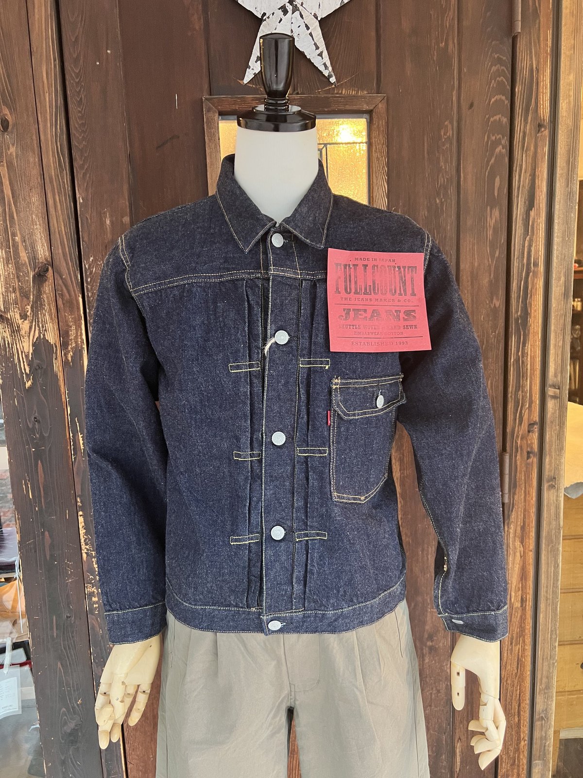 FULLCOUNT 2107W-20 Type 1 Denim Jacket (One Wa
