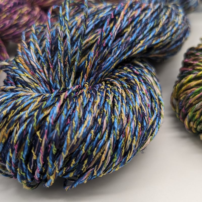 kasuri yarn x Ring Yarn 絣糸×リングヤーン130m | 高三商店