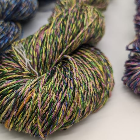 kasuri yarn x Ring Yarn 　絣糸×リングヤーン130m
