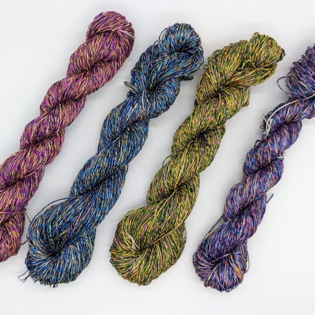 kasuri yarn x Ring Yarn 　絣糸×リングヤーン130m