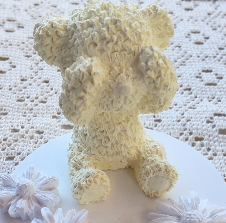 ドライフラワーくまさんセット♡アロマストーン クマのアロマストーン（花の台座付き） | Message from Aroma