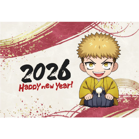 【天城FIN】年賀状カード飯豊
