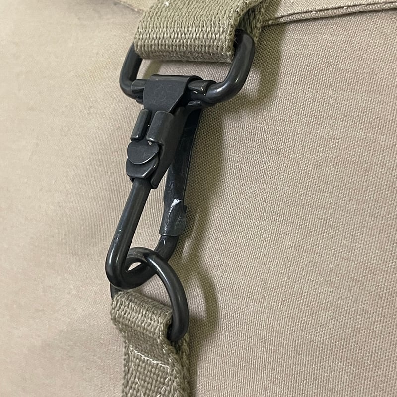 難燃・防水 テント生地で作ったARMY DUCK のミリかわショルダー