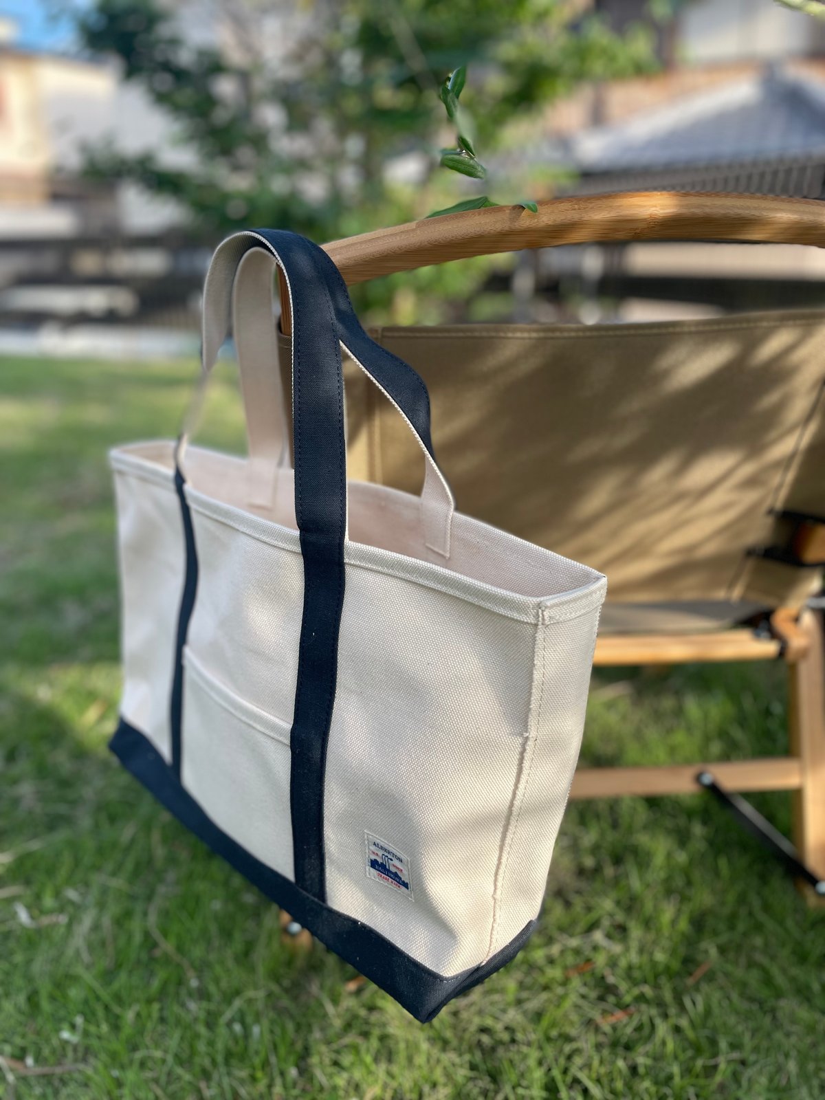 ALBERTON CANVAS FIRE WOOD BAG/BLACKアルバートンキャンバス