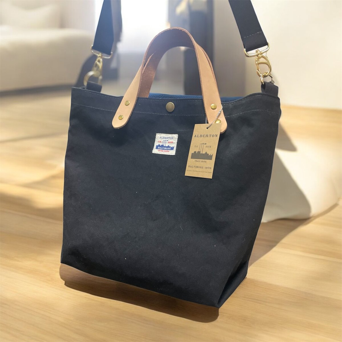 ALBERTON社の米軍帆布ARMY DUCKの便利なトートバック | ALBERTON OU