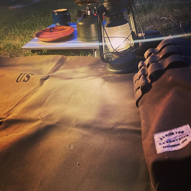 米軍帆布アーミーダックのソログランドシート | ALBERTON OUTDOORS