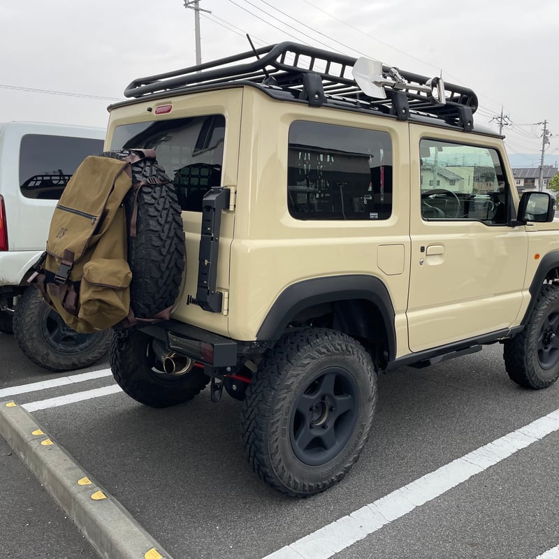 スズキ ジムニーにジャストフィットなalberton難燃・防水テント生地の