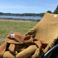 赤外線を吸収して温かくなる難燃ボアの焚火チェアカバーＬ