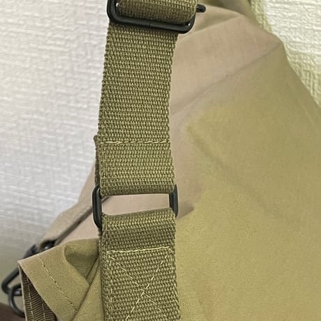 難燃・防水　テント生地で作ったARMY DUCK のミリかわショルダー