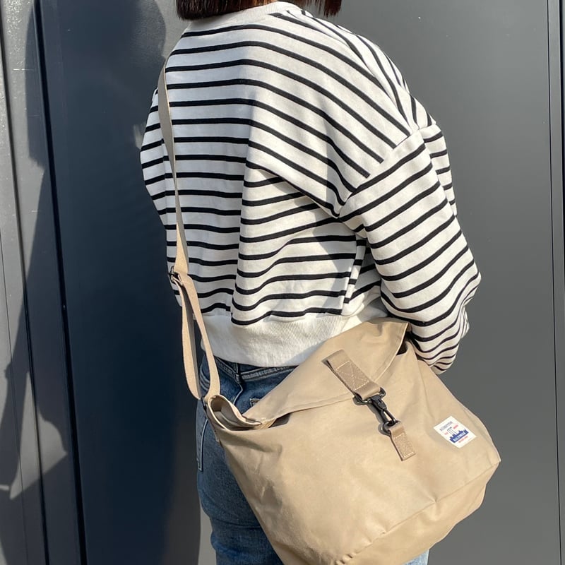 難燃・防水 テント生地で作ったARMY DUCK のミリかわショルダー