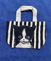 ペイントトートバッグ Sサイズ【こねこ】