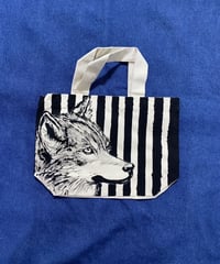 ペイントトートバッグ Sサイズ【オオカミ】