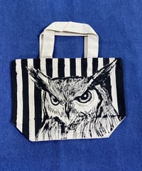 ペイントトートバッグ Sサイズ【フクロウ】