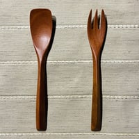 ユーカリのカトラリー〉ヨーグルトスプーンと三角フォーム（小）セット