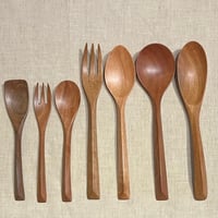 オール ユーカリカトラリーセット〉スプーン＆フォーク7種類