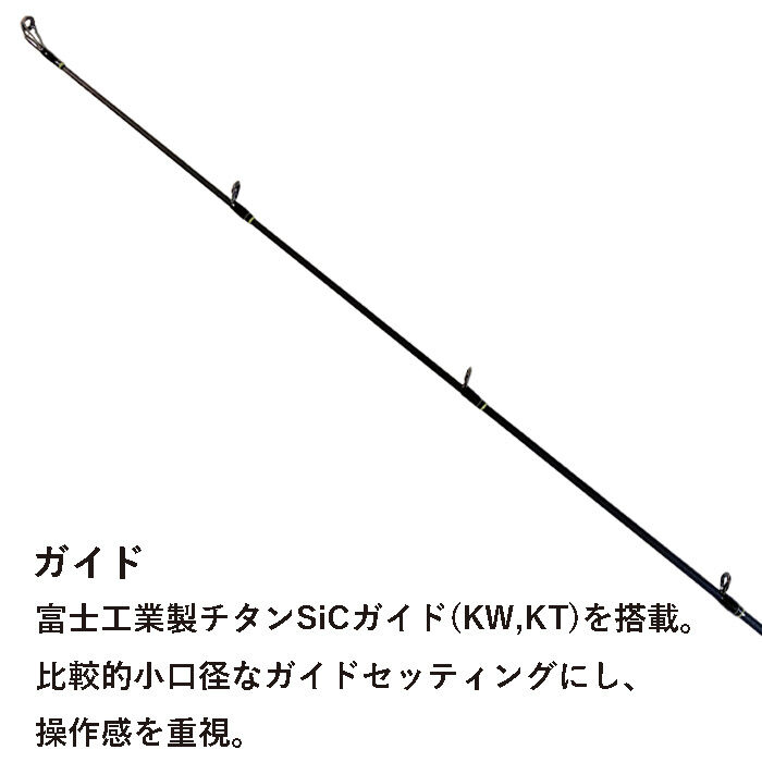 バスロッド BASILISK(バジリスク) TFL-690M+XF-ti 6ft9inch M