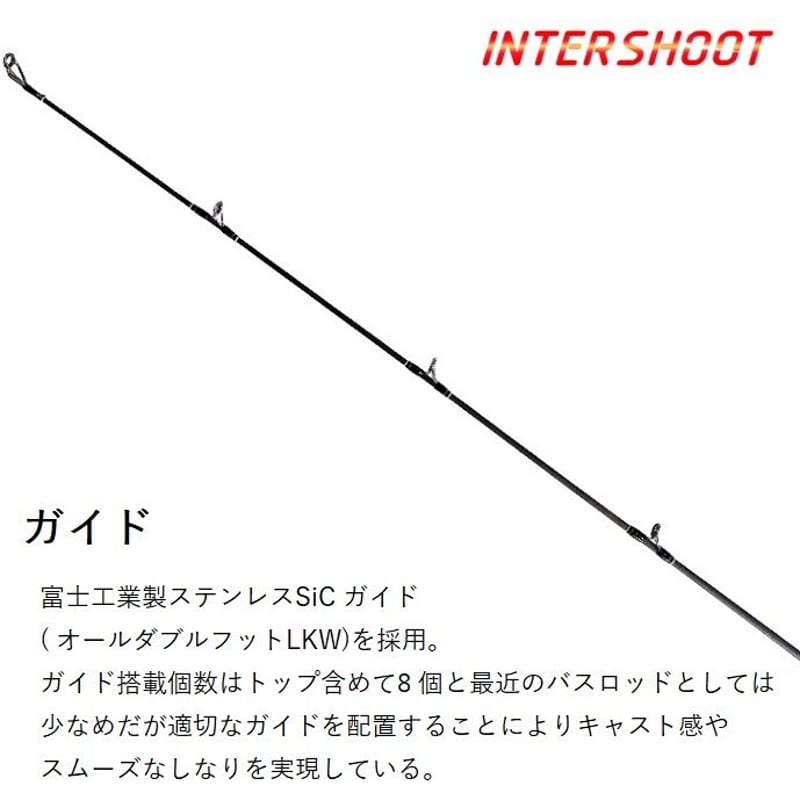 ビスケイン 50lb トローリングロッド ブラック×ブルー ワインド