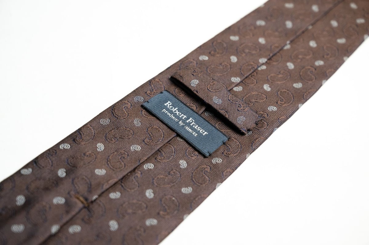 ROBERT FRASER / ロバート・フレイザー ブラウンペイズリーネクタイ