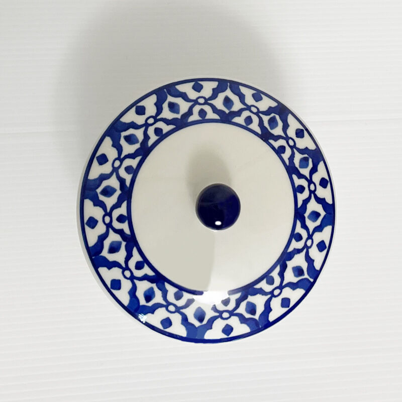 青白陶器 ふた付きボウル | セレクトショップ Thai Botanical-タイ