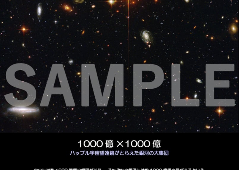 宇宙ページです 宇宙の展示パネル「COSMOS」1/6 A2サイズ | Will System Design