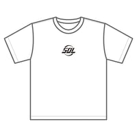 LOGO EMBROIDERED TEE／WHITE