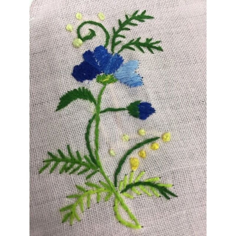 ベトナム 刺繍 コースター6枚セット ハンドメイド ベトナム雑貨