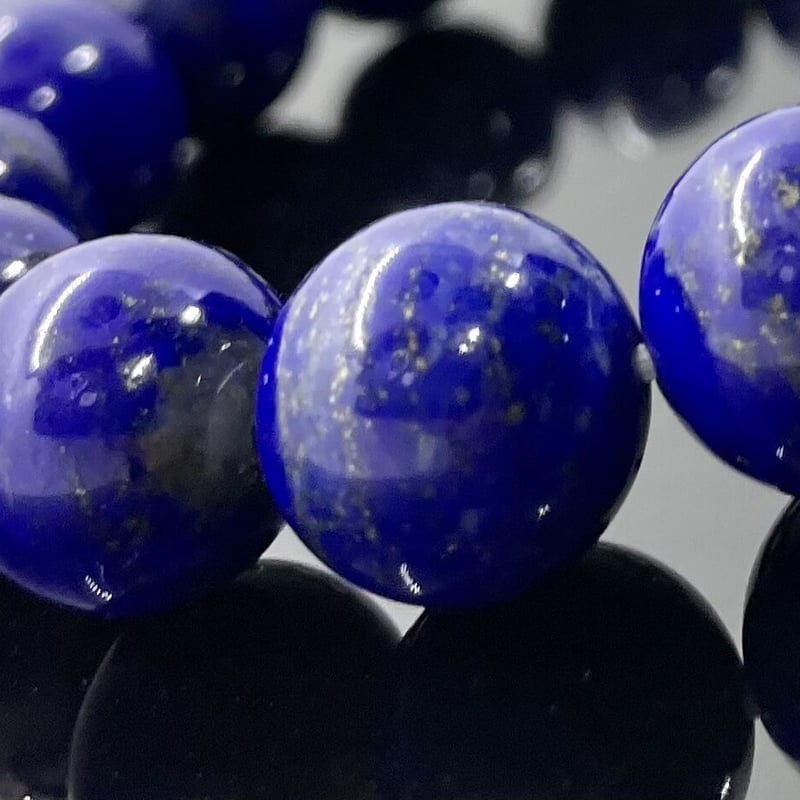 高品質ラピスラズリのブレスレット 約12mm 内径 約16㎝ | TIRORI