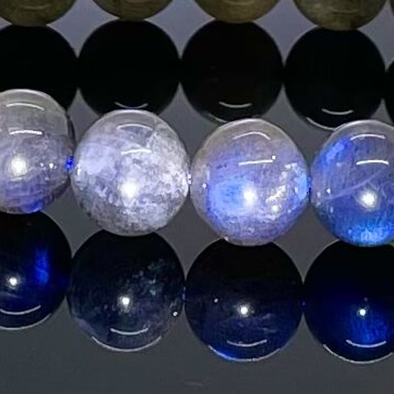 ブラックラブラドライト！ 超希少！特選！ 一玉約11mm 内径役