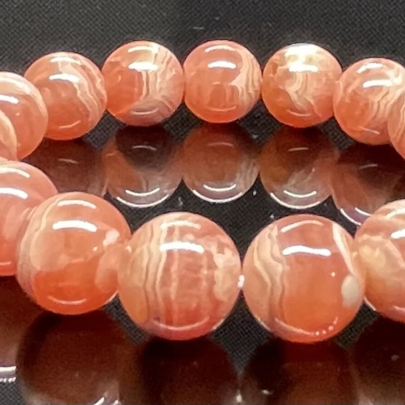 インカローズのブレスレット 一玉約12〜12.5mm 内径約17cm | TIRORI