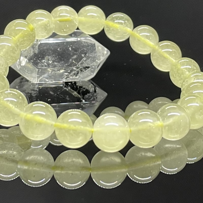 希少！リビアングラスのブレスレット一玉9.5mm 内径16.5cm | TIRORI