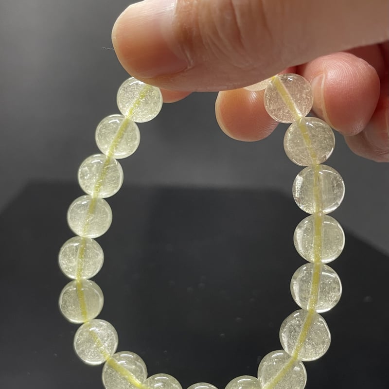 希少！リビアングラスのブレスレット一玉8.5mm 内径16cm | TIRORI 