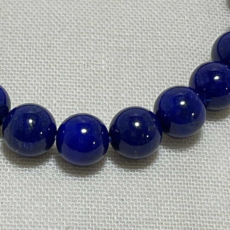 高品質　ラピスラズリブレスレット　濃いブルー　1 高品質ラピスラズリ（最高級）ブレスレット 8mm玉 内径約16.5