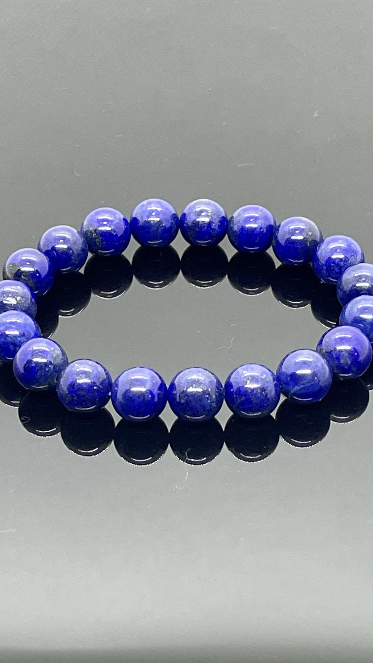 高品質ラピスラズリ(最高級)ブレスレット 10mm 玉 内径役16.5cm 高品質ラピスラズリ(最高級)ブレスレット 10mm 玉 内径役16.5cm