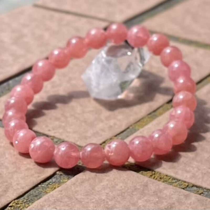 Rose is a Rose ！インカローズのブレスレット 一玉7mm 内径16cm | TI