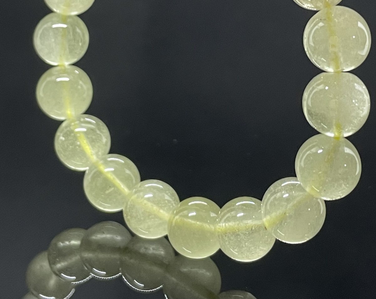 希少❢リビアングラス華奢ブレス❥ 希少！リビアングラスのブレスレット一玉9.5mm 内径16.5cm | TIRORI