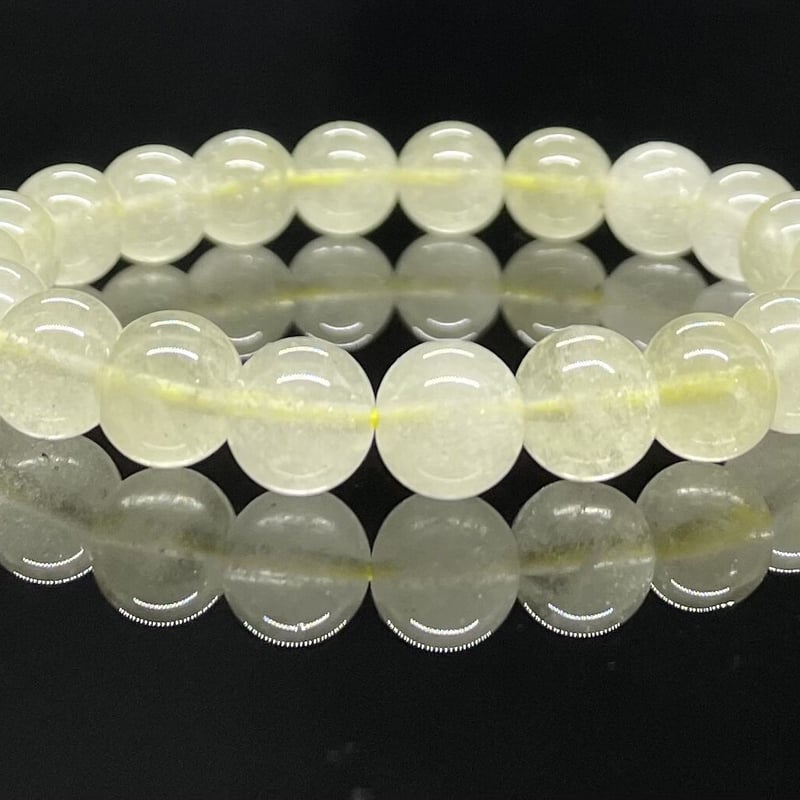 希少！リビアングラス（鑑別書付）のブレスレット 一玉8.5㎜ 内径16cm