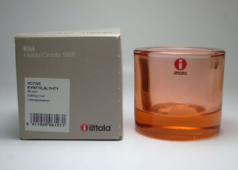 新品】廃盤 サーモンピンク イッタラ キビ iittala KIVI キャンドル 