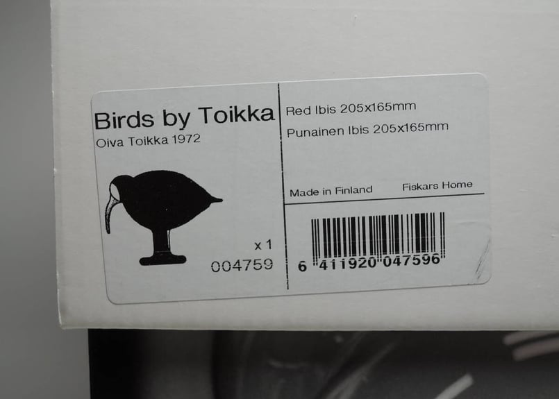 廃盤 イッタラ バード iittala Red ibis Nuutajarvi BIRDS B...