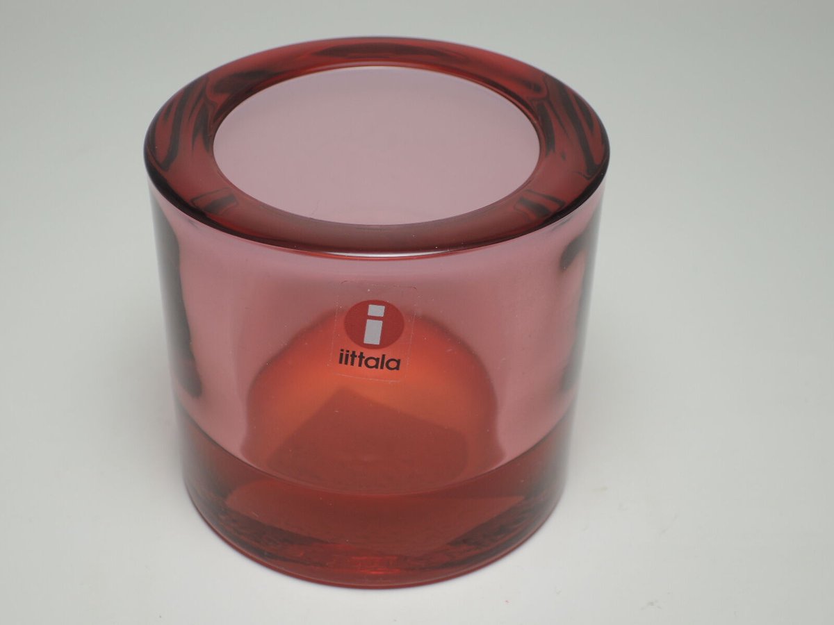 4863 レッドガーネットkivi iittala キャンドルホルダー箱あり