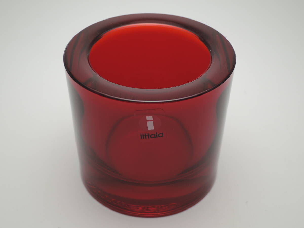 廃盤 レッド KIVI キビ キャンドルホルダー 赤 イッタラ iittala