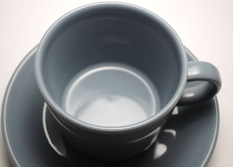 ティーマ 廃盤 ダークグレー 0.15L コーヒーカップ＆ソーサー アラビア 