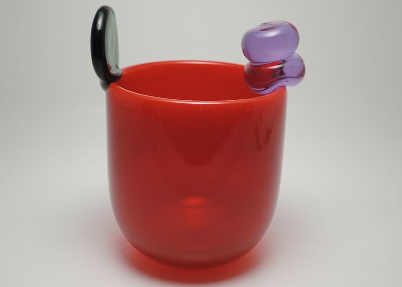 Pampula vase N527 POMPOM 赤 オイバ トイッカ Oiva Toikka